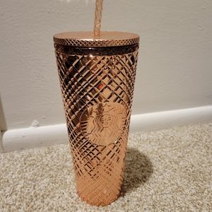 Starbucks cup with straw